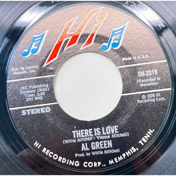Al Green Keep Me Cryin / There Is Love 45 Soul 1976 Hi 2319 VG+ - Picture 2 of 7